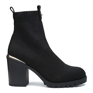 London Rag Medusa Women's Block Heel Ankle Boots