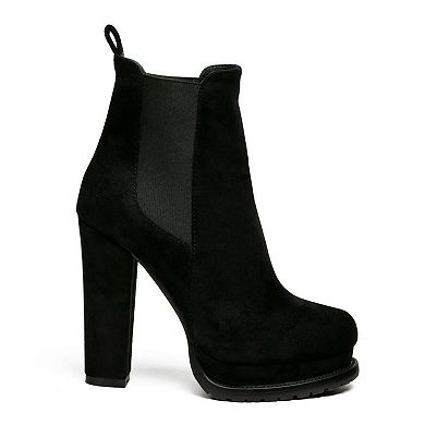 London Rag Spire Women's Suede Heeled Boots