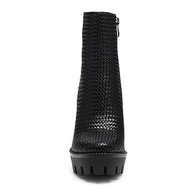 London Rag Moleski Women's Heeled Ankle Boots