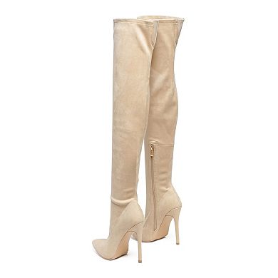 London Rag Tilera Women's Heeled Thigh High Boots