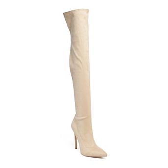 London Rag Tilera Women's Heeled Thigh High Boots