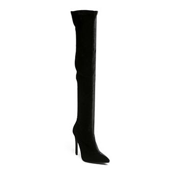 London Rag Tilera Women's Heeled Thigh High Boots