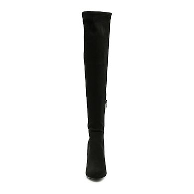 London Rag Fauna Women's Heeled Knee-High Boots