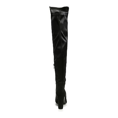 London Rag Fauna Women's Heeled Knee-High Boots