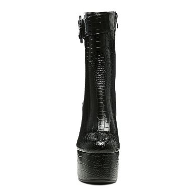 London Rag Bumpy Women's Platform Ankle Boots
