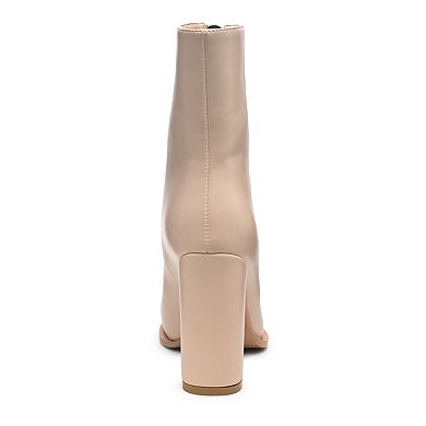 London Rag Flower Blade Women's Heeled Ankle Boots
