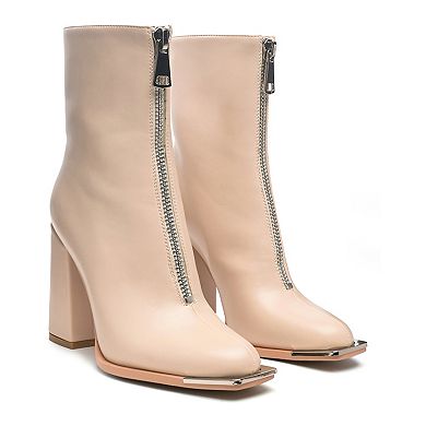 London Rag Flower Blade Women's Heeled Ankle Boots