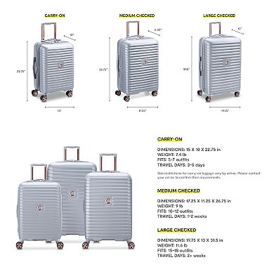 DELSEY PARIS Cruise 3 Hardside Spinner Luggage