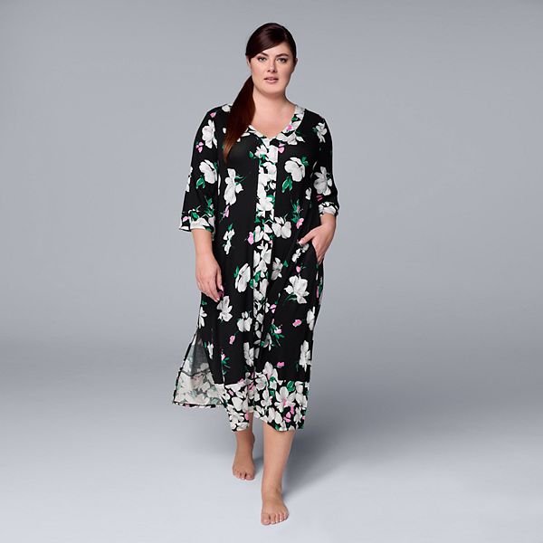 Plus Size Simply Vera Vera Wang Maxi Caftan