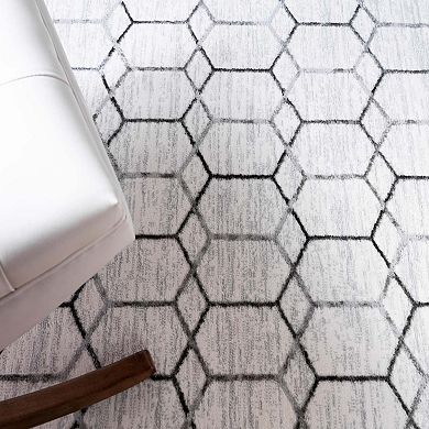 Unique Loom Tile Matrix Trellis Rug