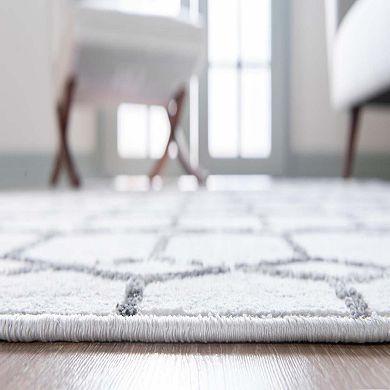 Unique Loom Tile Matrix Trellis Rug
