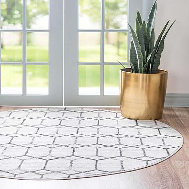 Unique Loom Tile Matrix Trellis Rug