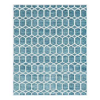 Unique Loom Tile Matrix Trellis Rug