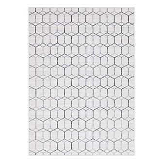 Unique Loom Tile Matrix Trellis Rug
