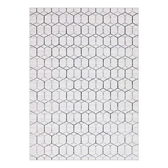 Unique Loom Tile Matrix Trellis Rug
