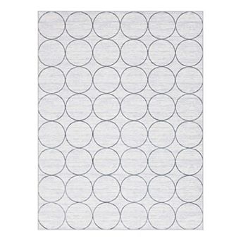 Unique Loom Dots Matrix Trellis Rug