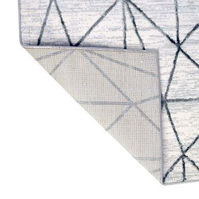 Unique Loom Geometric Matrix Trellis Rug
