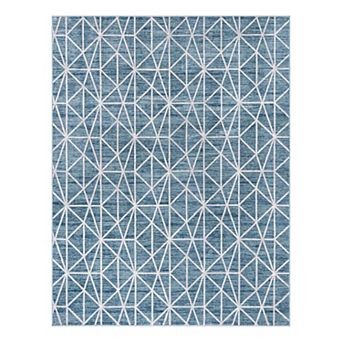 Unique Loom Geometric Matrix Trellis Rug