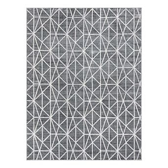 Unique Loom Geometric Matrix Trellis Rug