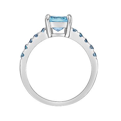Gemminded Sterling Silver Blue & London Blue Topaz Ring
