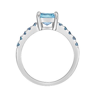 Gemminded Sterling Silver Blue & London Blue Topaz Ring