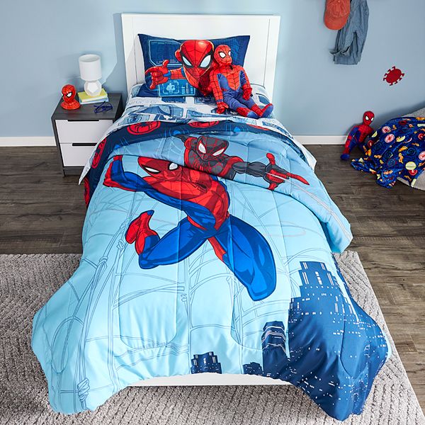 Twin size clearance spiderman comforter set