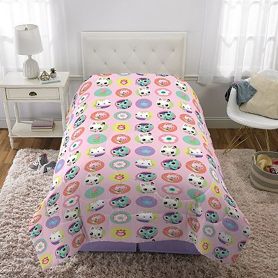 Parure De Lit Halantex Gabby's Dollhouse 2 Pièces - Housse De Couette 140x200 Cm Et Taie D'oreiller 70x90 Cm - 100% Coton Réversible