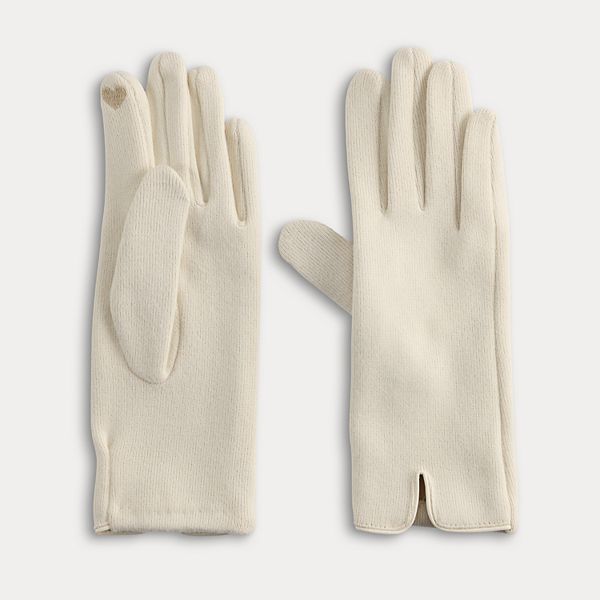 Women's LC Lauren Conrad Gloves - Ivory Tusk (S-M)