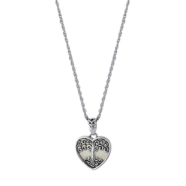 ■ENGBROX■ silver925 lovers heart pearl necklace EBNL24006S ☆ENGBROX☆ silver925 lovers heart pearl necklace EBNL24006S