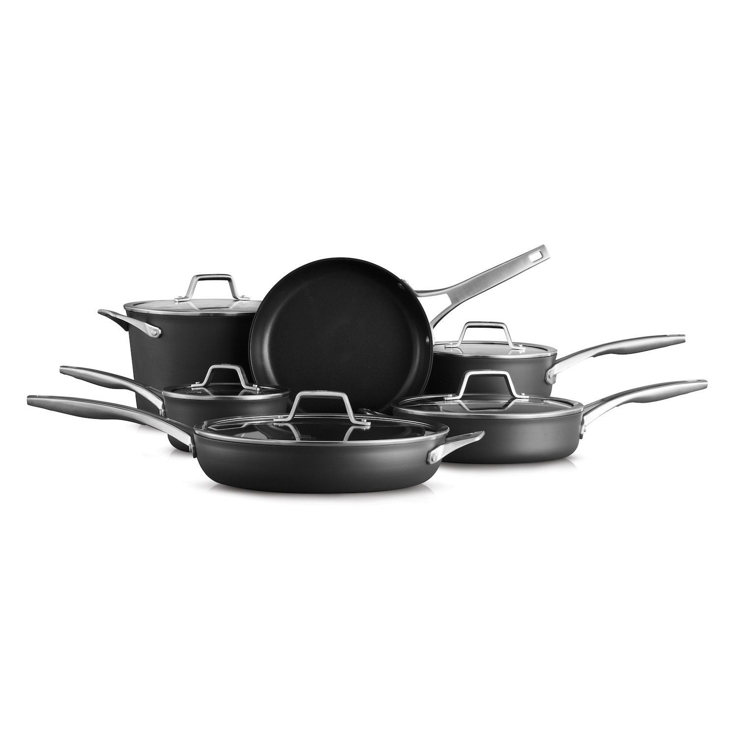 SereneLife 11 Piece Pots and Pans Non Stick Chef Kitchenware