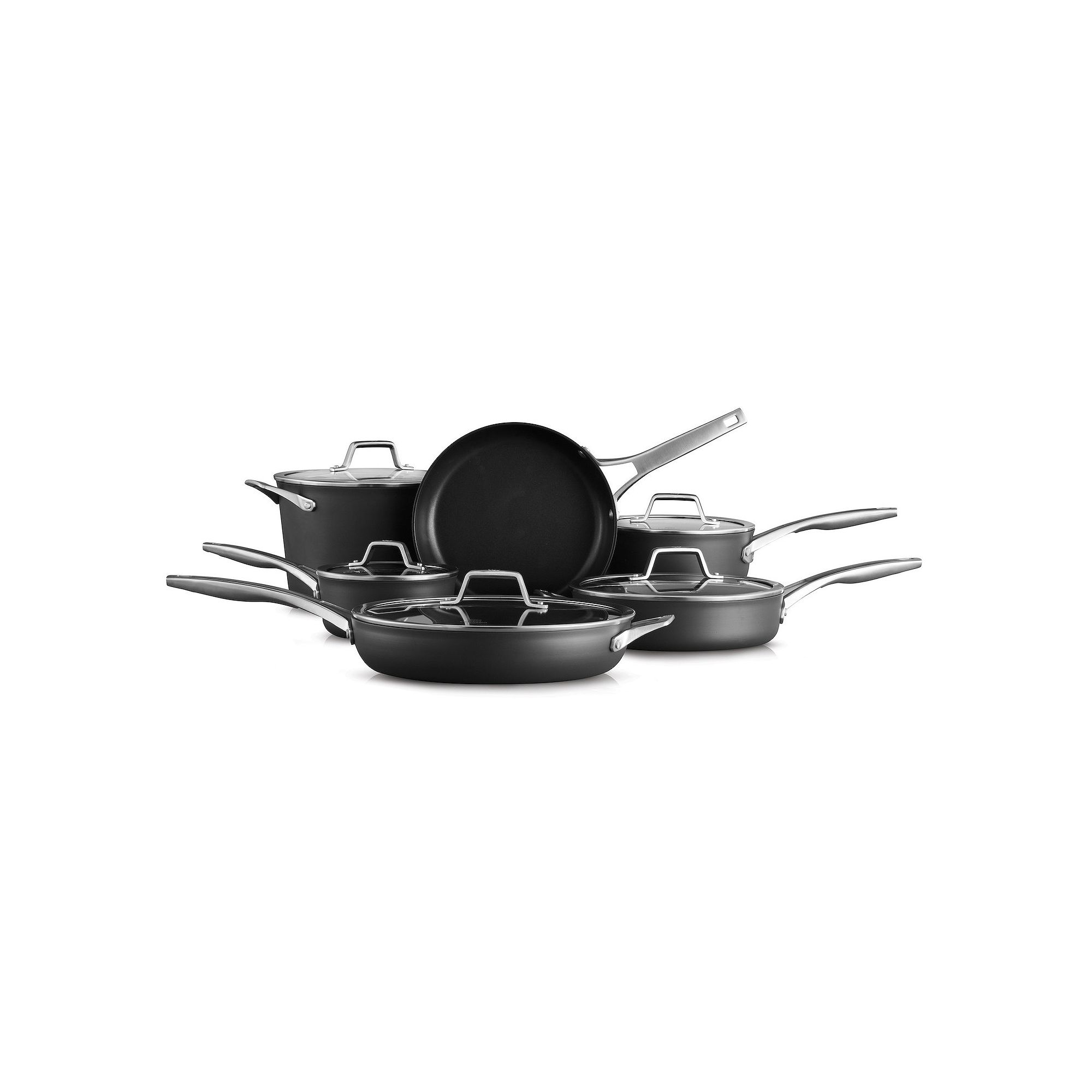Calphalon Premier 11-pc. Hard-Anodized Nonstick Cookware Set, Black
