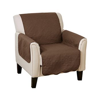 Great Bay Home Elenor Solid Medallion Chair Cover