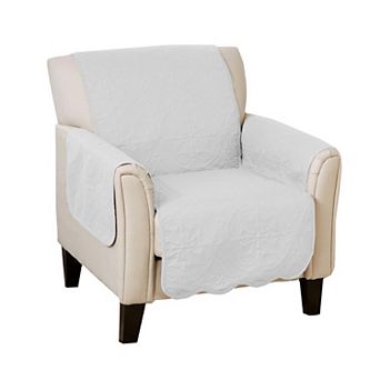 Great Bay Home Elenor Solid Medallion Chair Cover