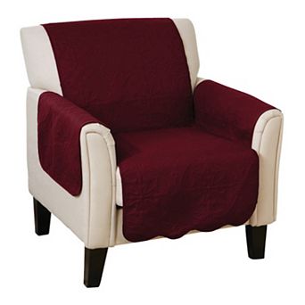 Great Bay Home Elenor Solid Medallion Chair Cover
