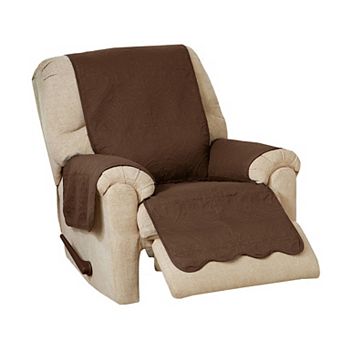 Great Bay Home Elenor Solid Medallion Recliner Cover