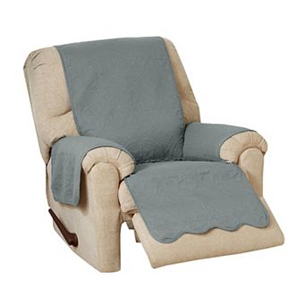 Great Bay Home Elenor Solid Medallion Recliner Cover
