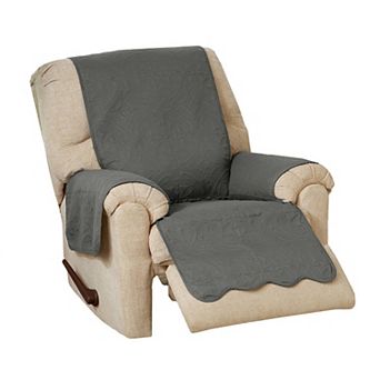 Great Bay Home Elenor Solid Medallion Recliner Cover