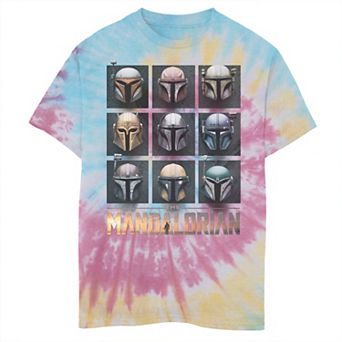 Boys 6-20 Star Wars The Mandalorian Helmet Box Up Tie Dye Graphic Tee