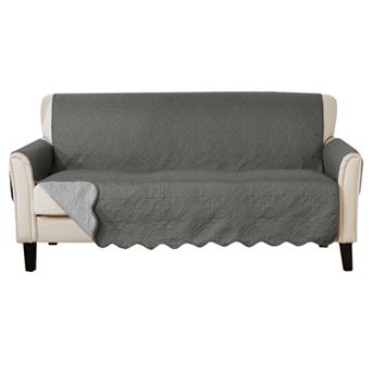 Great Bay Home Elenor Solid Medallion Sofa Cover