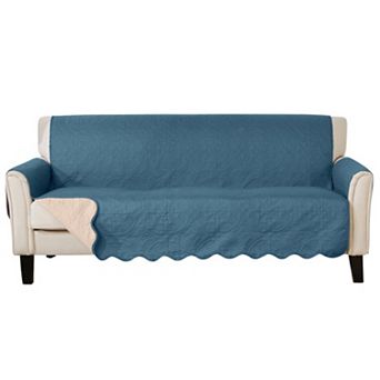 Great Bay Home Elenor Solid Medallion Sofa Cover
