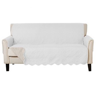 Great Bay Home Elenor Solid Medallion Sofa Cover