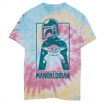 Boys 6-20 Star Wars Mandalorian Cute Silhouette Tie Dye Graphic Tee