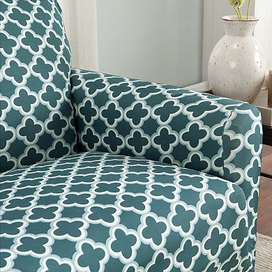Great Bay Home Fallon Printed Twill Chair Slipcover