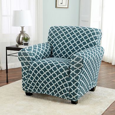 Great Bay Home Fallon Printed Twill Chair Slipcover