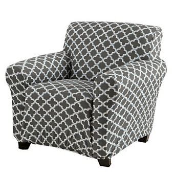 Great Bay Home Fallon Printed Twill Chair Slipcover