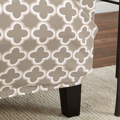 Great Bay Home Fallon Printed Twill Loveseat Slipcover