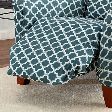 Great Bay Home Fallon Printed Twill Recliner Slipcover