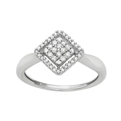 white gold diamond dress ring Boucheron Diamond 18k White Gold Cocktail Band Ring Sz 6 3/4 main image 1