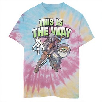 Boys 6-20 Star Wars: The Mandalorian This Is The Way Action Pose Tie Dye Graphic Tee