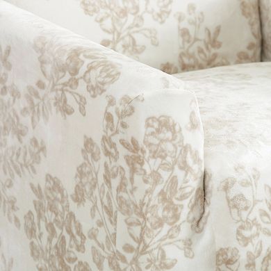 Great Bay Home Gale Velvet Plush Sofa Slipcover
